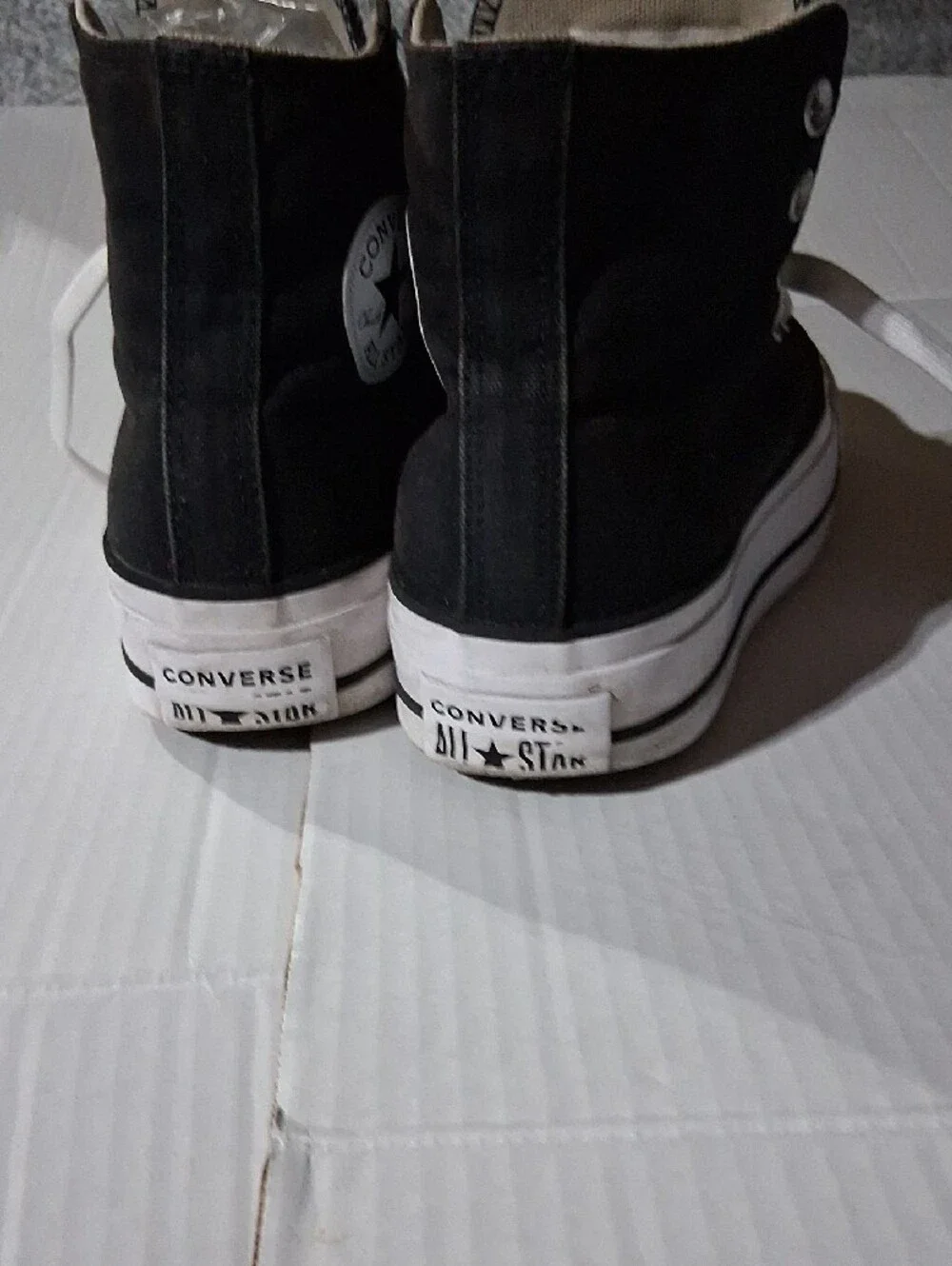 Converse Black and White High-Top Kids Sneakers